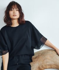 ICB（LARGE SIZE）/【UVケア・接触冷感・速乾・洗える】 FluidBackSatin  シアーコンビブラウス/508228219