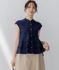 KUMIKYOKU（LARGE SIZE）/【接触冷感・WEB限定】プレーティング天竺ティアード カットソー/508228231