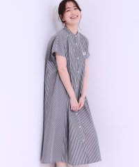 SHOO・LA・RUE Cutie Blonde/キューティーブロンド Cutie Blonde バックロゴストライプシャツワンピース/508228258
