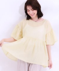 SHOO・LA・RUE Cutie Blonde/キューティーブロンド Cutie Blonde ペプラムデザインブラウス/508228260