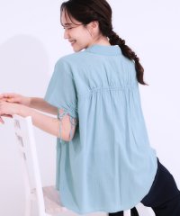 SHOO・LA・RUE/シューラルー SHOO・LA・RUE バックギャザーが大人かわいい ふわっと軽いバックギャザーシャツ/508228277