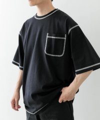 ITEMS URBAN RESEARCH/配色ステッチクルーネックTシャツ/508228301