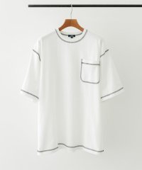 ITEMS URBAN RESEARCH/配色ステッチクルーネックTシャツ/508228301