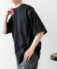 ITEMS URBAN RESEARCH/ブランケットステッチクルーネックTシャツ/508228302