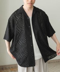 ITEMS URBAN RESEARCH/ウェーブカッティングオープンカラーシアーシャツ/508228309