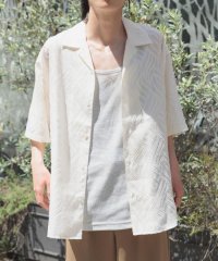 ITEMS URBAN RESEARCH/ウェーブカッティングオープンカラーシアーシャツ/508228309