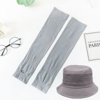 shoppinggo/ショッピングゴー shoppinggo 日焼け止め2点セット 日よけ帽子 アームカバー UVカット 日よけ 紫外線対策 レディース メンズ 日焼け対策 キャップ/508232092