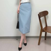 shoppinggo/ショッピングゴー shoppinggo スーツスカート タイトスカート ペンシルスカート裏地付き ミディアム 膝丈 ファスナー アシンメトリーオフィス 通勤 ビ/508232096