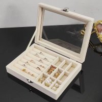 shoppinggo/ショッピングゴー shoppinggo ジュエリーボックス 大容量 アクセサリー収納ケース 小物入れ シンプル 収納ボックス 旅行携帯用 ヘアアクセサリー 多機/508232100