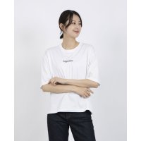 Anna Nicola/アンナニコラ Anna Nicola ギャザーロゴ刺繍半袖カットソー/508234906