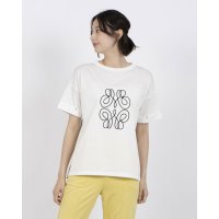 Anna Nicola/アンナニコラ Anna Nicola モチーフ刺繍半袖Tシャツ/508234907