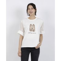 Anna Nicola/アンナニコラ Anna Nicola バレエシューズシアースリーブ半袖Tシャツ/508234912