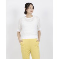 A.N.L/エー・エヌ・エル A.N.L シアーフリンジ半袖プルオーバー/508234925