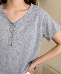 LOWO/ロワ LOWO 綿混シンプル無地Tシャツ カットソー/508234929