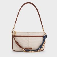 CHARLES & KEITH/Addison アディソン キャンバスノットロープショルダーバッグ/508235010