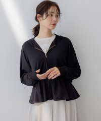 KUMIKYOKU(S SIZE)/【UVケア・接触冷感・WEB限定】ラッシュガード ペプラムパーカー/508235179