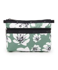 LeSportsac/COSMETIC CLUTCHトロピカルガーデングリーン/508208259