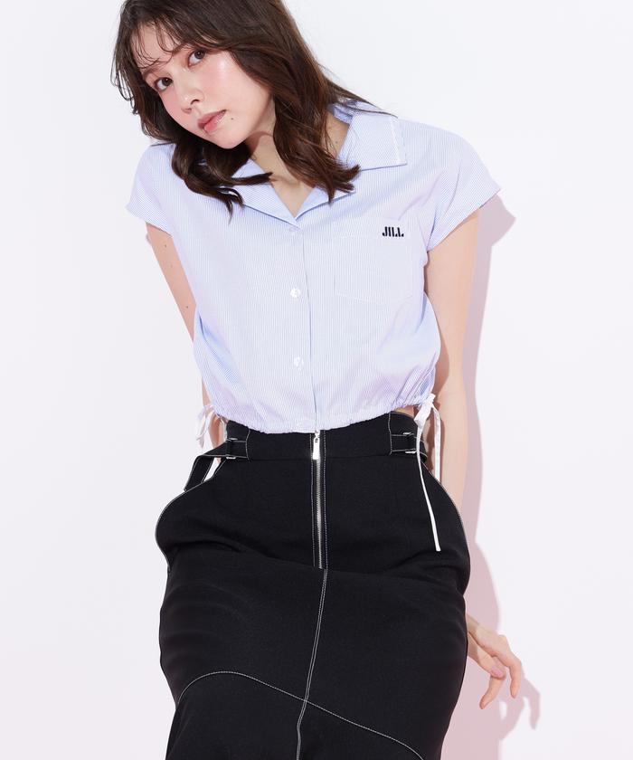 ブラウス シャツ ウエストリボン開襟シャツ レディース JILL by JILL STUART｜ウエストリボン開襟シャツ | Rakuten
