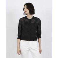 Anna Nicola/アンナニコラ Anna Nicola ボタニカル柄刺繍シアーブルゾン/508234916