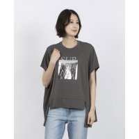 A.N.L/エー・エヌ・エル A.N.L 箔プリントオーバーサイズ半袖Tシャツ/508234922