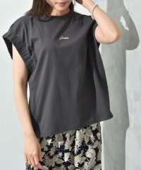 INTERPLANET/インタープラネット INTERPLANET 度詰めライト天竺袖口ギャザープルオーバー/508235026