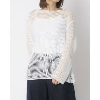 STYLEBLOCK/スタイルブロック STYLEBLOCK ウエストベルト付き透かし編みニット/508235039