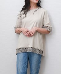 libelle more/リベル モア libelle more 〈接触冷感〉袖口・裾レース半袖プルオーバー/508235073