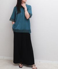 libelle more/リベル モア libelle more 〈接触冷感〉袖口・裾レース半袖プルオーバー/508235073