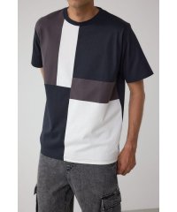 AZUL by moussy/パネルスウィッチングTシャツ/508235587