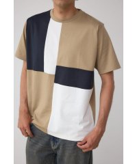 AZUL by moussy/パネルスウィッチングTシャツ/508235587