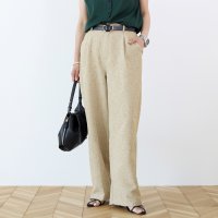 Aletta vita/アレッタ ヴィータ Aletta vita リネンライクタックワイドパンツ/508235771