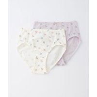 Honeys/ハニーズ Honeys ゆったりショーツ（2枚組） ショーツ 下着 アンダーウェア 抗菌 抗菌防臭 防臭 綿 コットン 綿混 アニマル柄 花柄 リボン付き レデ/508235773