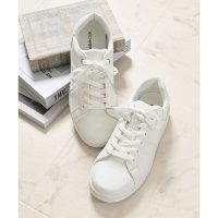 Honeys/ハニーズ Honeys シンプルコートスニーカー スニーカー 靴 シューズ コートスニーカー 合皮 無地 配色 紐靴 ベーシックカラー カジュアル シンプル レ/508235780
