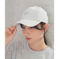 Honeys/ハニーズ Honeys ハートロゴキャップ 帽子 キャップ ハート ロゴ 刺繍 綿100％ ツイル素材 サイズ調整 ガーリー オールシーズン 白 黒 レディース/508235784