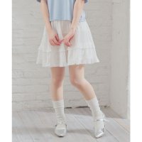 Honeys/ハニーズ Honeys ティアードミニスカート ボトムス スカート ミニスカート ミニ丈 ティアードスカート フリルスカート フリル 綿100％ 無地 レディー/508235795