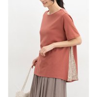 Honeys/ハニーズ Honeys 脇切替チュニック トップス カットソー 半袖 ハニさら チュニック Tシャツ 半袖Tシャツ UVカット 接触冷感 吸水速乾 レディース/508235805