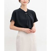 Honeys/ハニーズ Honeys フレンチボウタイブラウス トップス ブラウス 半袖 大きいサイズ オフィス きれいめ ボウタイブラウス フレンチ袖 再生ポリエステル レ/508235809