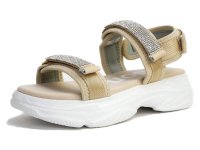 kitson/キットソン kitson スポサン バックベルト ベルクロ ビジュー フラット 軽い厚底3e/508235877