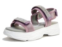 kitson/キットソン kitson スポサン バックベルト ベルクロ ビジュー フラット 軽い厚底3e/508235877