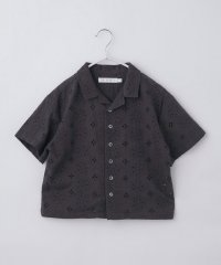 THE SHOP TK（KID）/ザ ショップ ティーケー (キッズ) THE SHOP TK(Kids) 【120ー150】刺繍オープンカラーシャツSS/508236015
