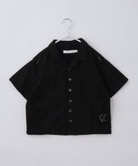 THE SHOP TK（KID）/ザ ショップ ティーケー (キッズ) THE SHOP TK(Kids) 【120ー150】刺繍オープンカラーシャツSS/508236015