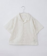 THE SHOP TK（KID）/ザ ショップ ティーケー (キッズ) THE SHOP TK(Kids) 【120ー150】刺繍オープンカラーシャツSS/508236015