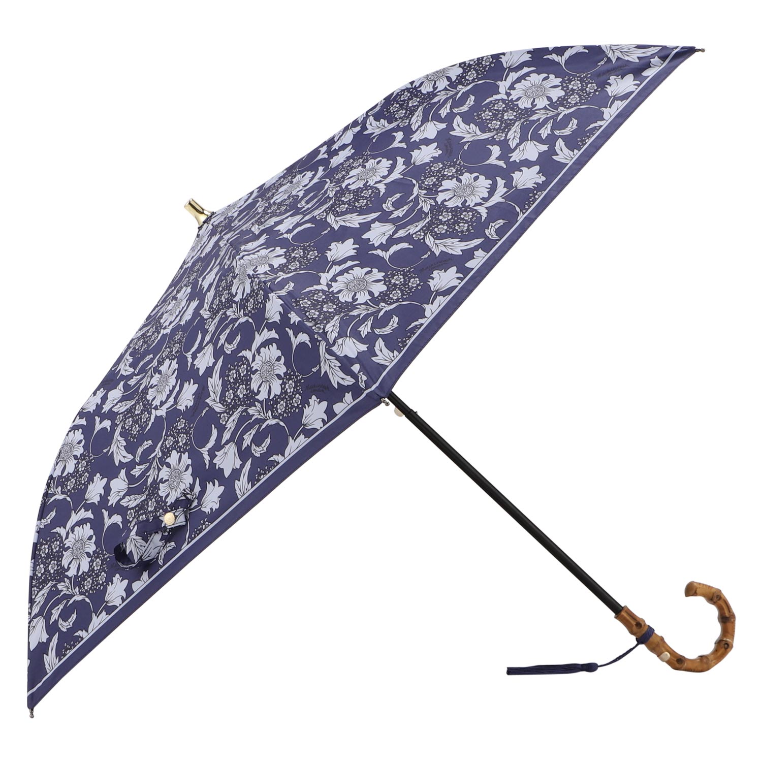 マッキントッシュロンドン 晴雨兼用 長傘 ジャンプ傘 フラワープリント レッド MACKINTOSH LONDON（マッキントッシュ ロンドン）】花柄プリント