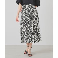 Honeys/ハニーズ Honeys 花柄プリーツスカート ボトムス スカート プリーツスカート ロングスカート ロング丈 プリーツ加工 花柄 裏地付き ファスナー開き レデ/508236560