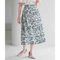Honeys/ハニーズ Honeys 花柄プリーツスカート ボトムス スカート プリーツスカート ロングスカート ロング丈 プリーツ加工 花柄 裏地付き ファスナー開き レデ/508236560