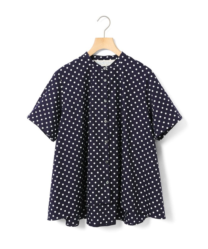 【年中無休】 新年セール！GUCCI ネイビー/レッド 半袖トップス ドット柄 トップス