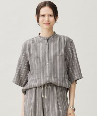 JIYU-KU /【カタログ掲載・セットアップ対応・洗える】リネンビスコースストライプ シャツ/508237093