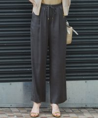 NIJYUSANKU（SMALL SIZE）/【撥水加工/洗える】スムースサテン タック ワイド パンツ/508237097