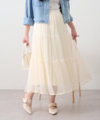 NICE CLAUP/OLIVE des OLIVE OUTLET/【オンオフ着まわせる】キラキラチュールスカート/508237192