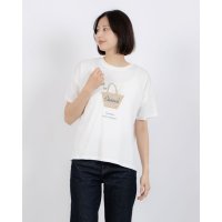 BRODIAEA/ブローディア BRODIAEA かごバッグデザイン半袖Tシャツ/508237267